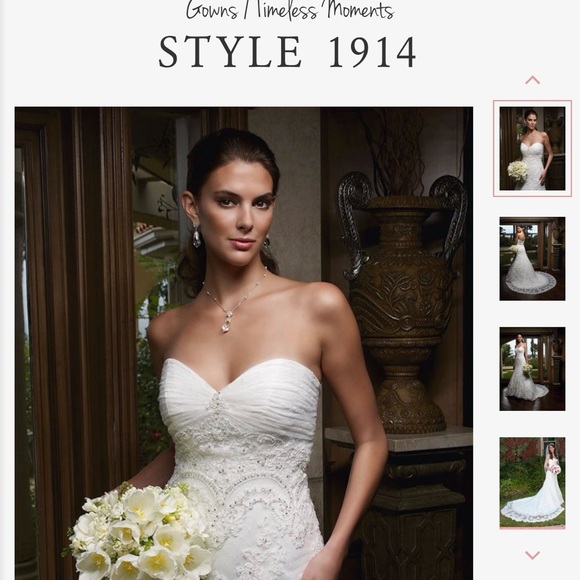 Stunning White Lace Wedding Gown - Picture 3 of 7